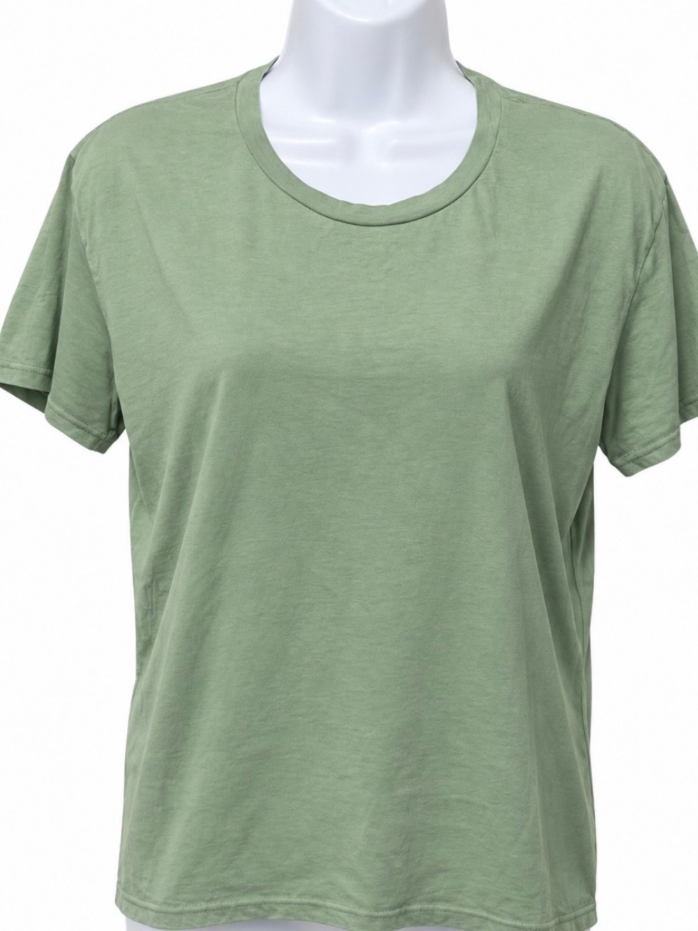 perfectwhitetee HARLEY Women's aloe Green Short Sleeve Crew Tee